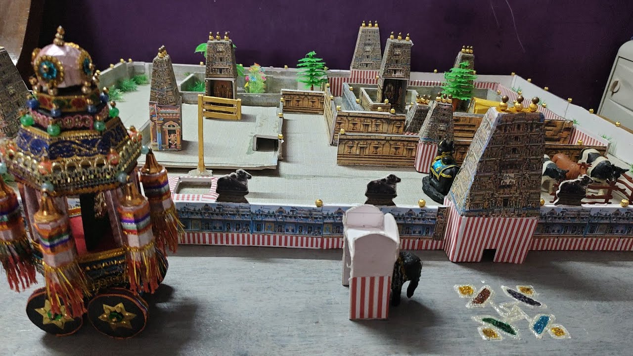 Temple Model|Temple project in foam sheets|Temple|Navaratri Special|Anugraha|Aruna Sivasankar