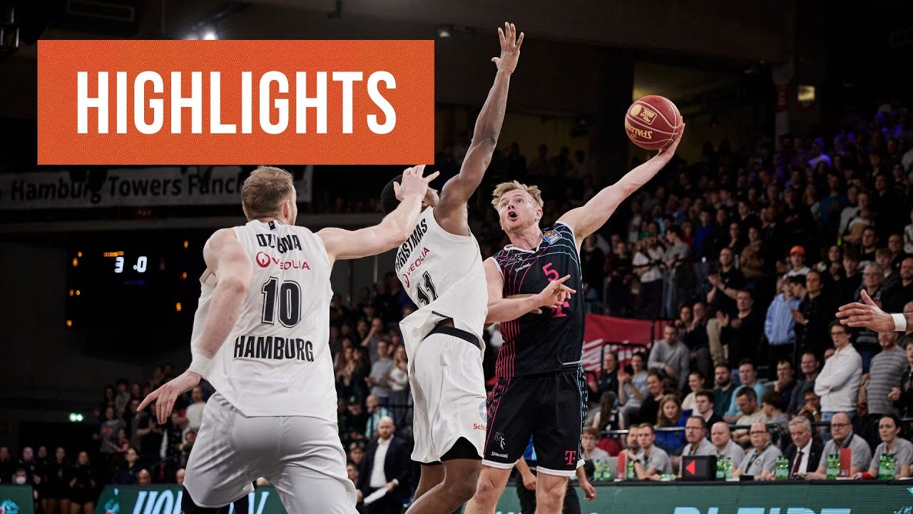 Highlights: Veolia Towers Hamburg - Telekom Baskets Bonn (Saison 2023/24)