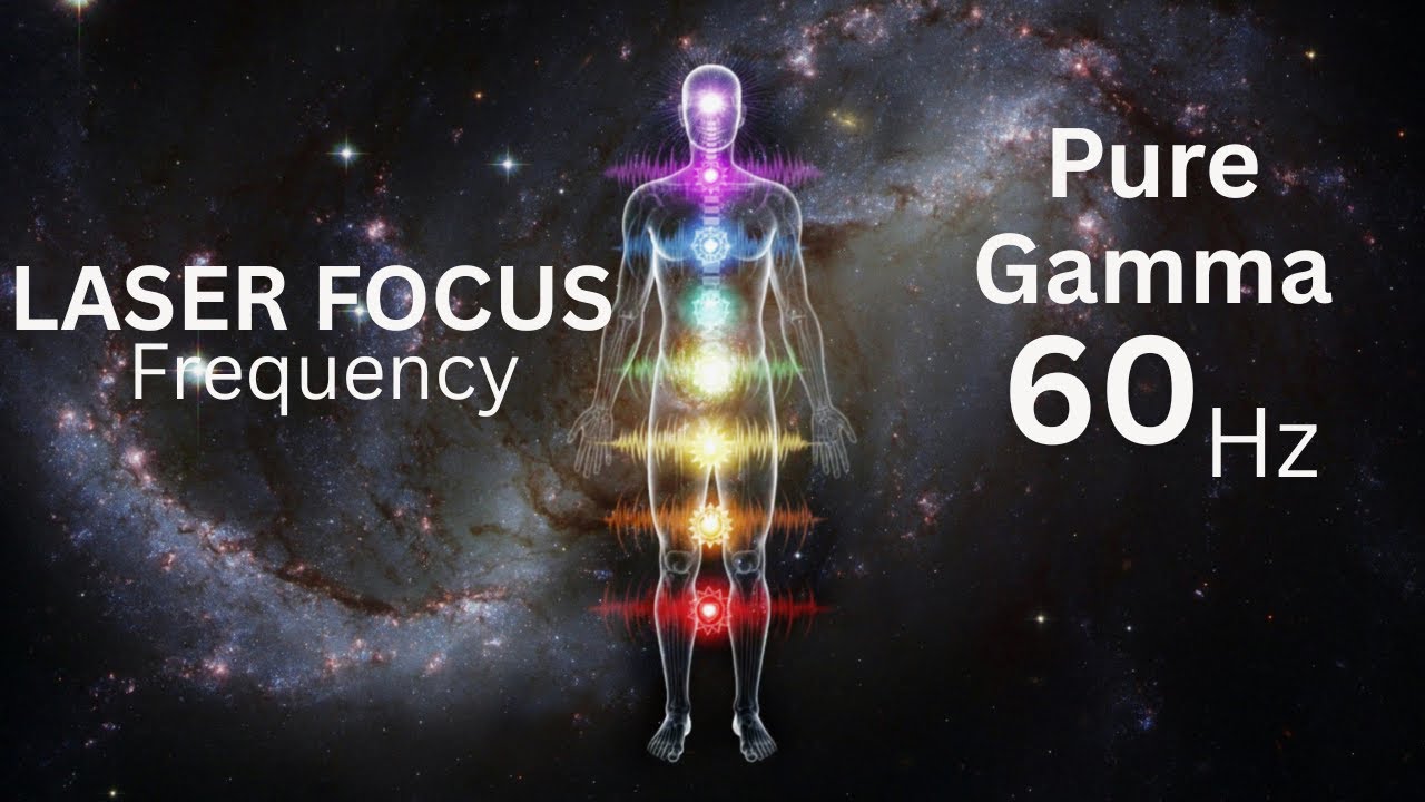 60 Hz Pure Gamma Frequency | Focus, Mental Energy & Alertness - no ads - black screen 7 hours