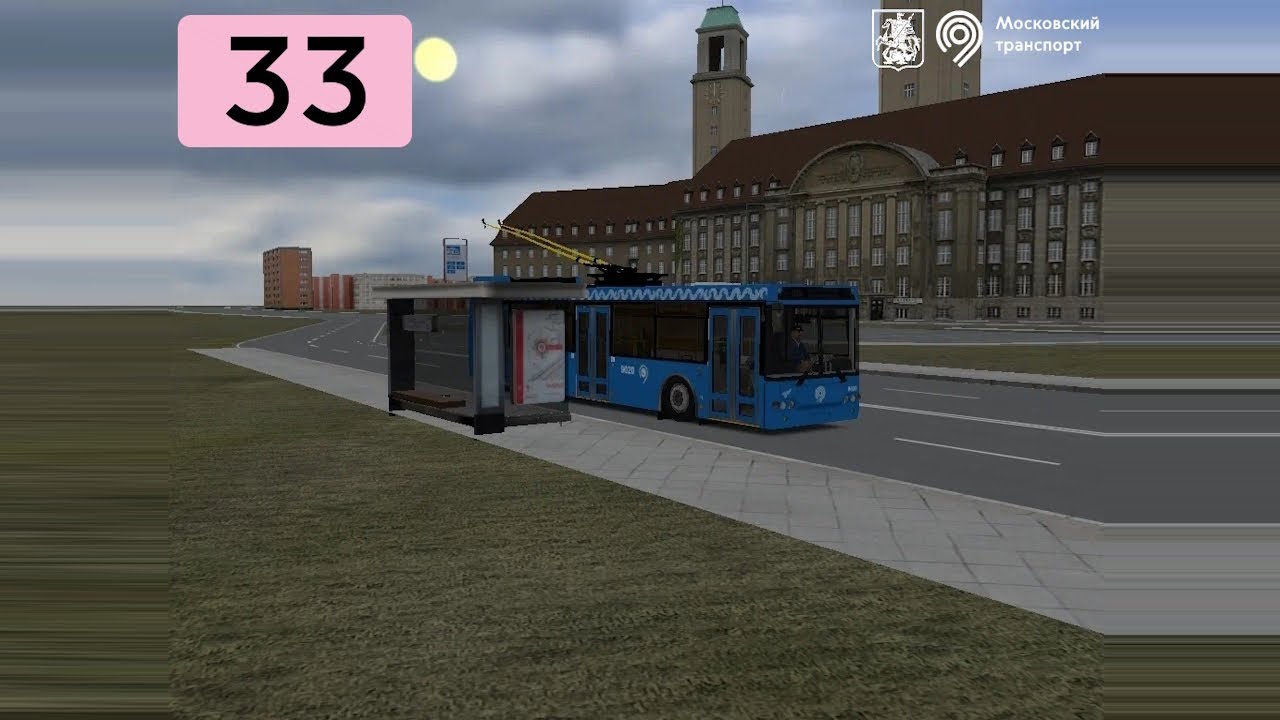 OMSI 2 МТРЗ Садовое Кольцо, Москва маршрут 33 + Информатор!!!