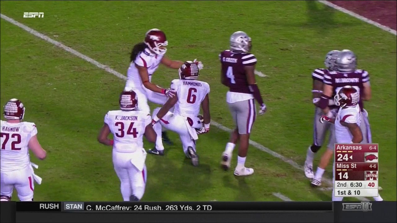 Arkansas vs. Mississippi State 2016