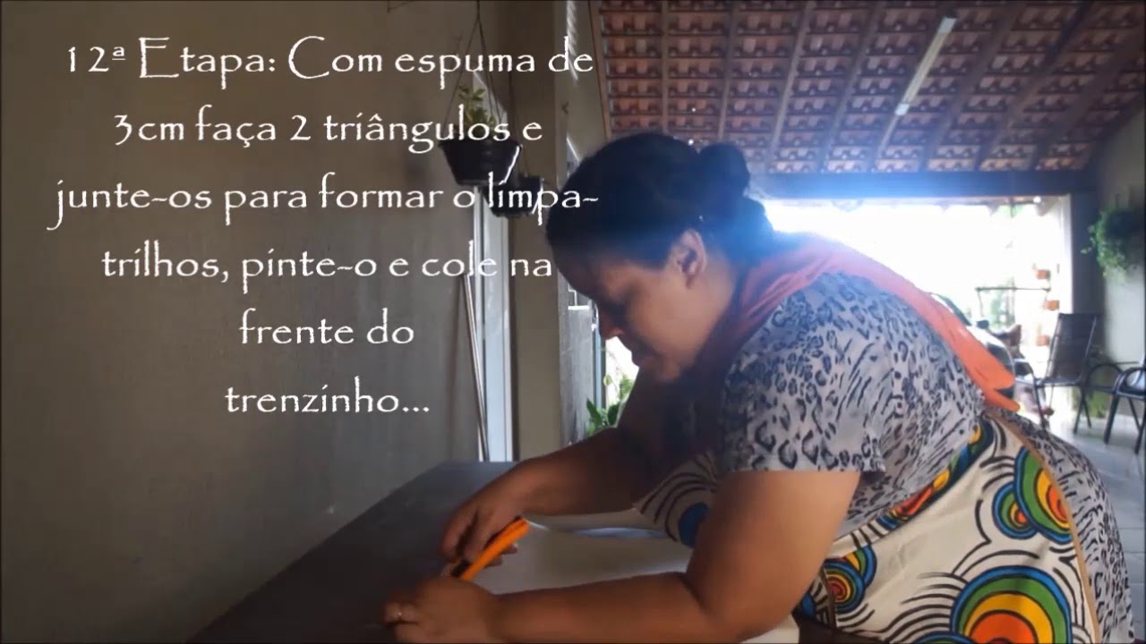 Confeccionando Trenzinho