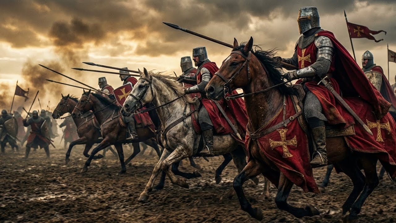 Templar Fury Red Gold Epic Battle Action mp4