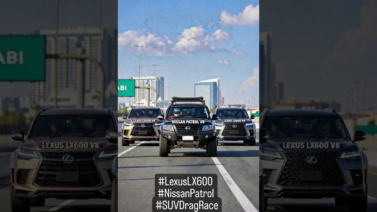 Lexus LX600 vs Nissan Patrol: Ultimate SUV Drag race in Abu Dhabi!