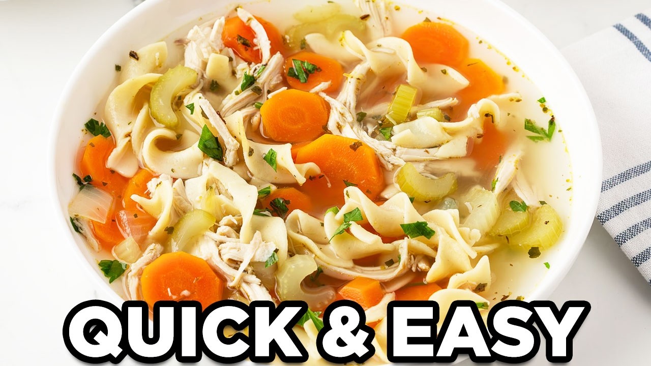 Rotisserie Chicken Noodle Soup | Quick 25 Minute Recipe