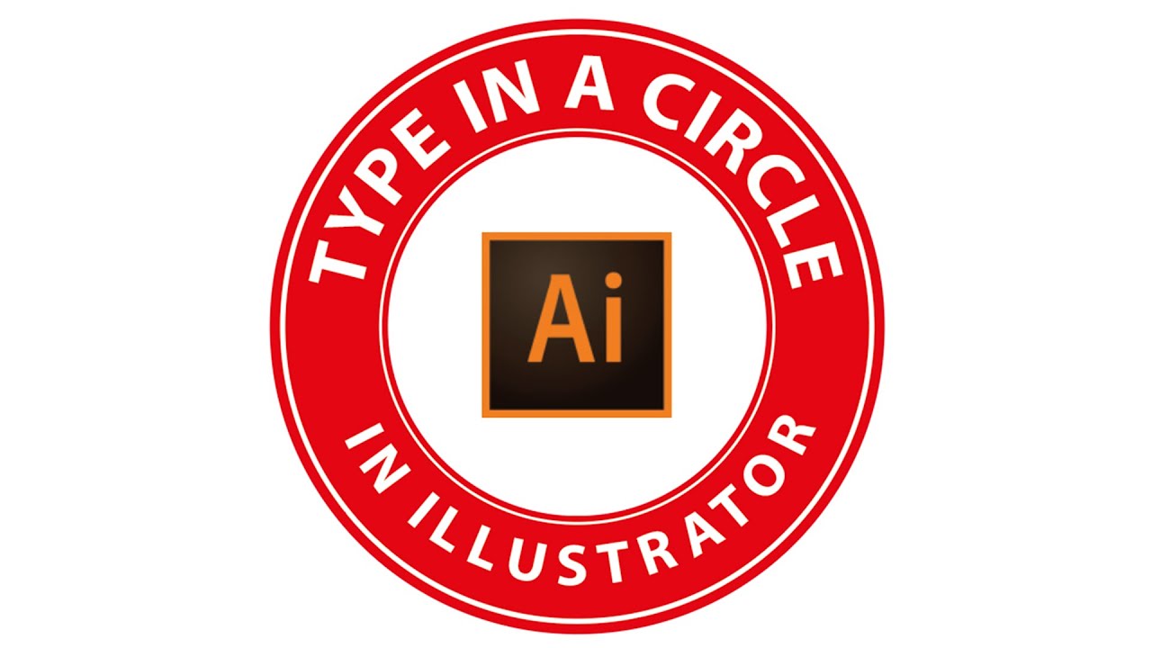 Type Text in Circle - Illustrator Text on a Circular Path  | Type on a Path Tool | Adobe illustrator