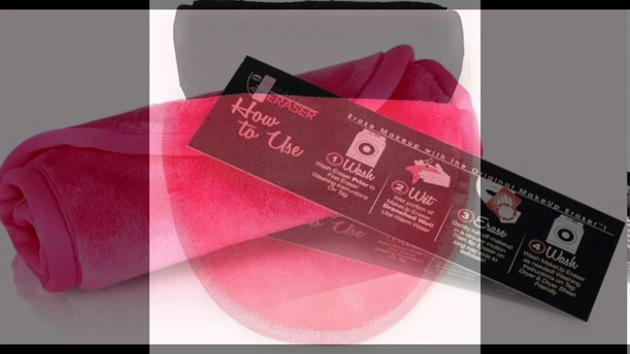 New promotion free sample 100% microfiber makeup remover towel black/makeup eraser cloth