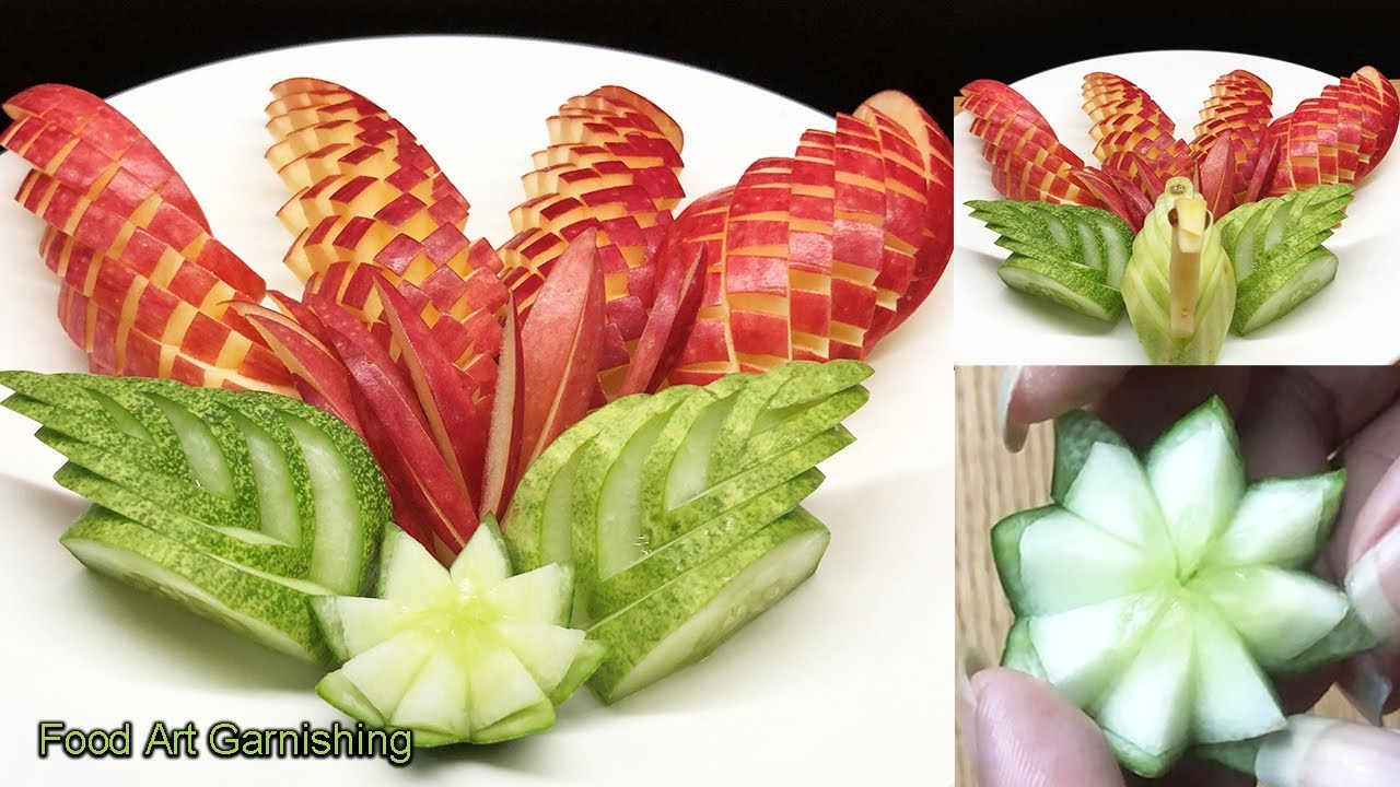 Arts In Cucumber & Apple Carving Garnish