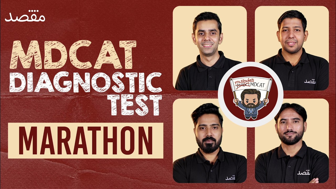MDCAT 2026 Diagnostic Test Marathon: Live Paper Solving Session!