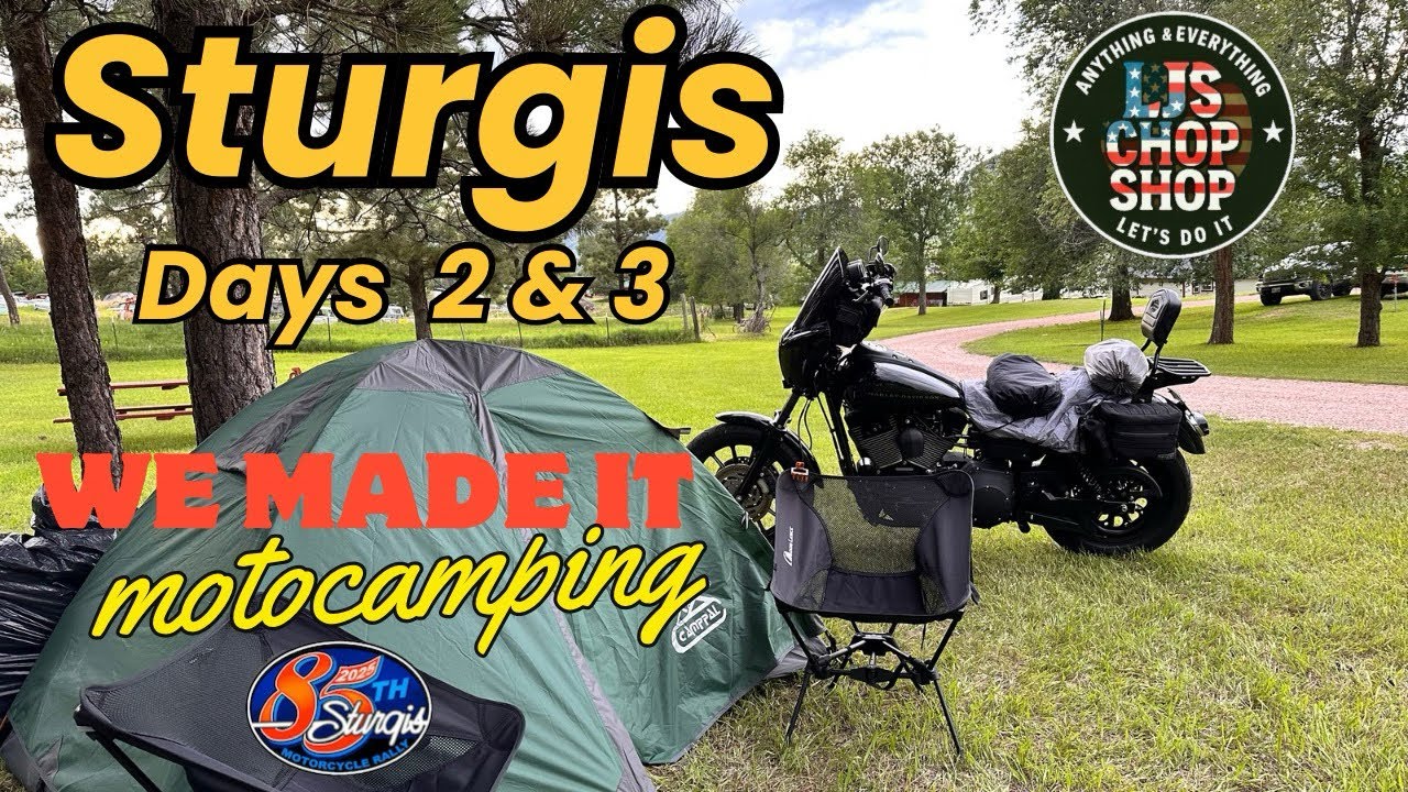 Sturgis Bound, Crushing Miles and Camp Setup. 