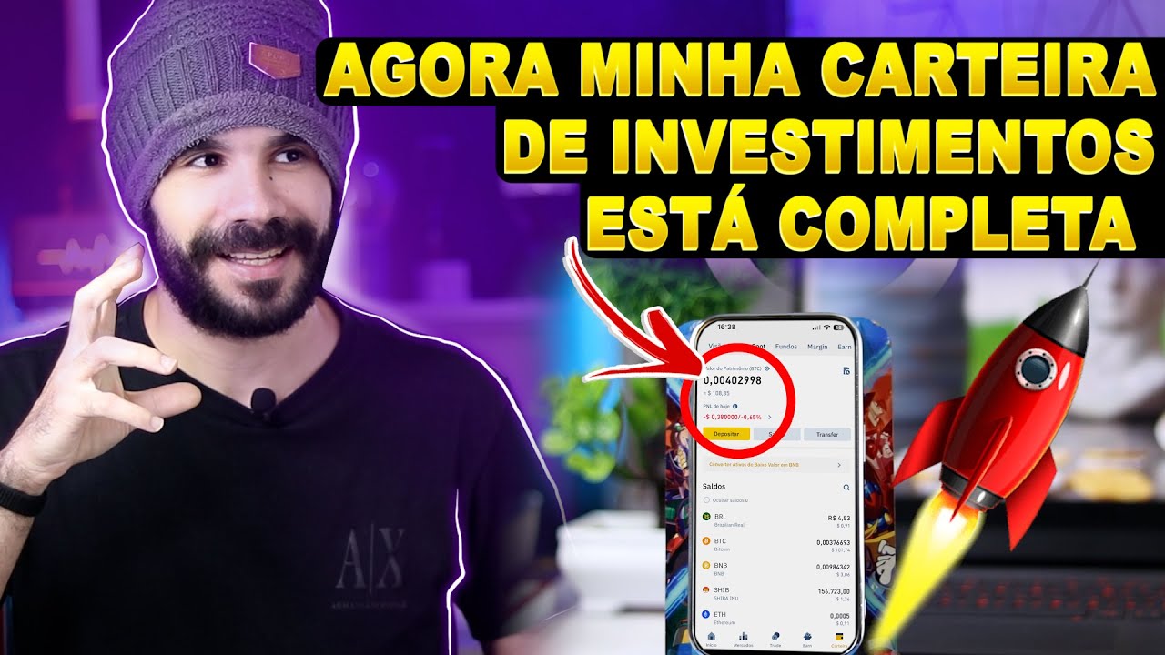 AGORA MINHA CARTEIRA DE INVESTIMENTOS ESTÁ COMPLETA! 🚀💲