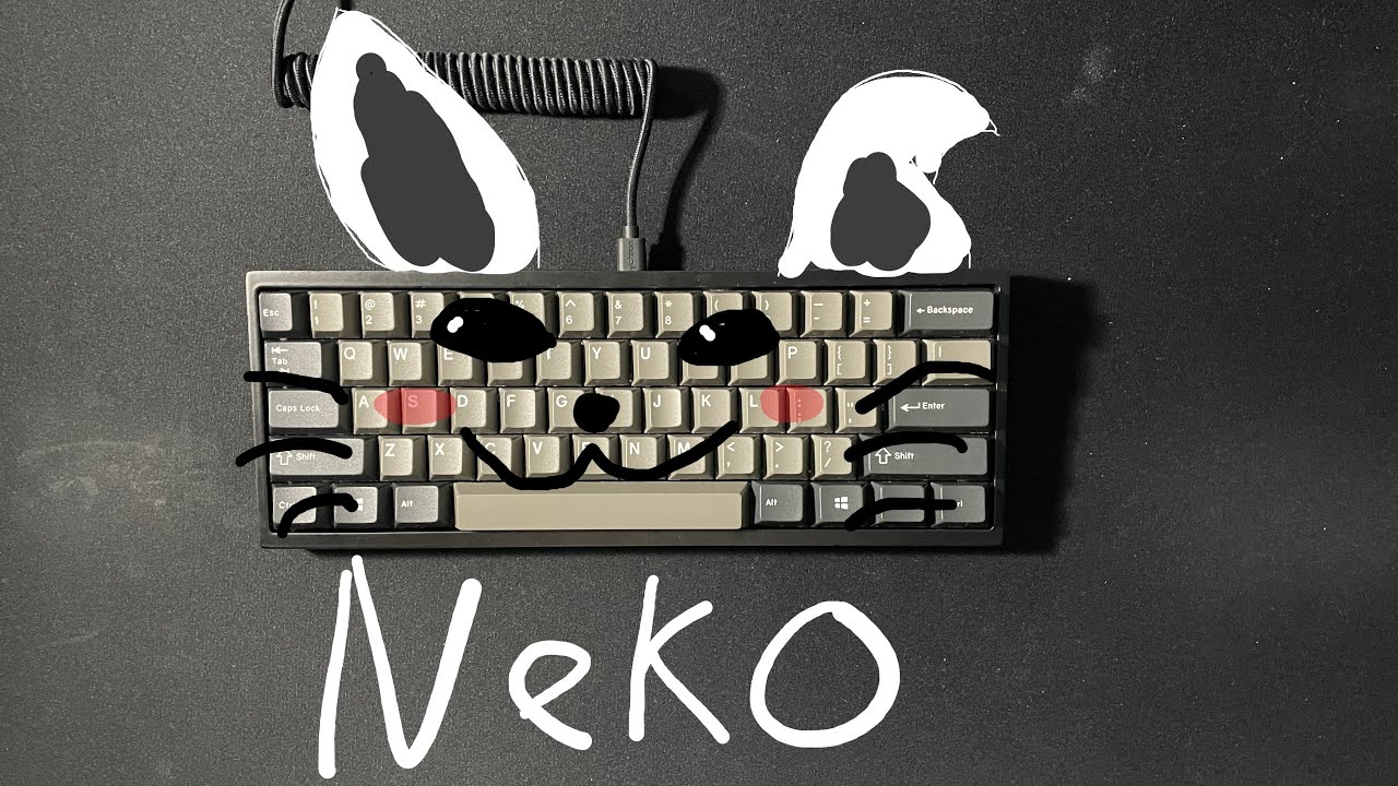 Bakeneko60 with Ergo Clears & FR4 Half Plate