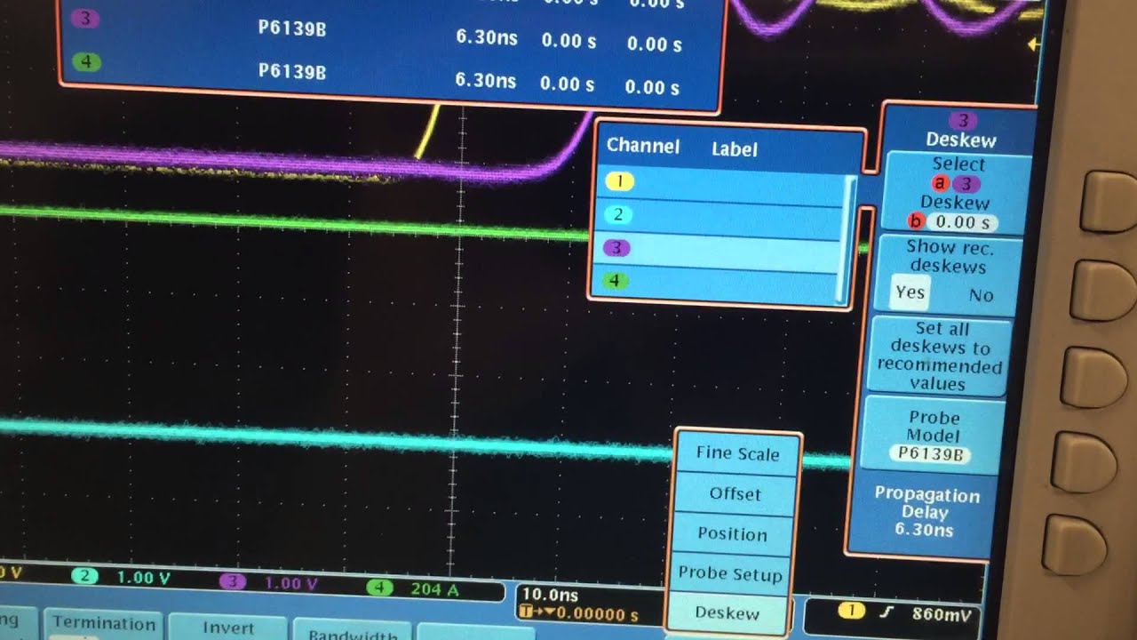 MDO3000 Probe Deskewing