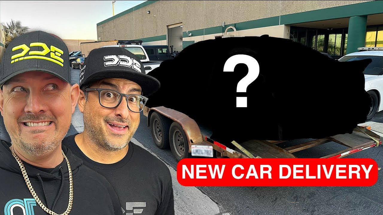 DAMONS SECRET NEW CAR GETS DELIVERED TO DDE HQ!