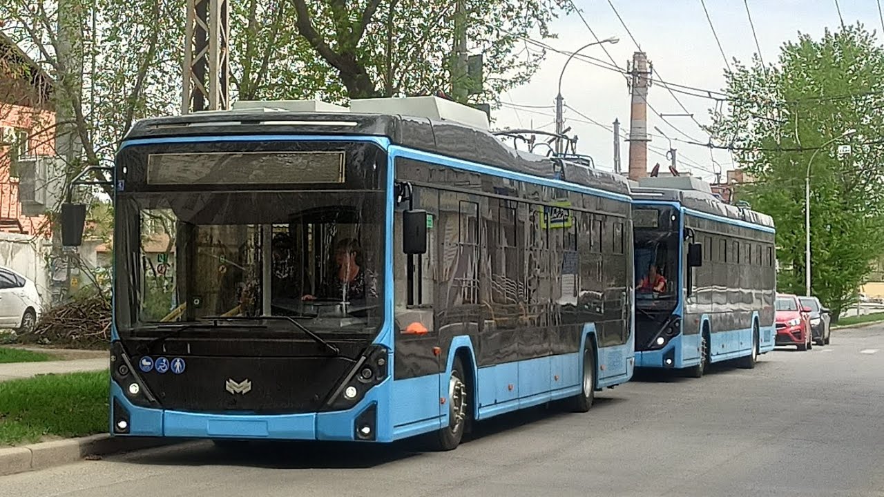 обкатка новых троллейбусов БКМ 32100D «Ольгерд» в Екатеринбурге 5 мая 2023