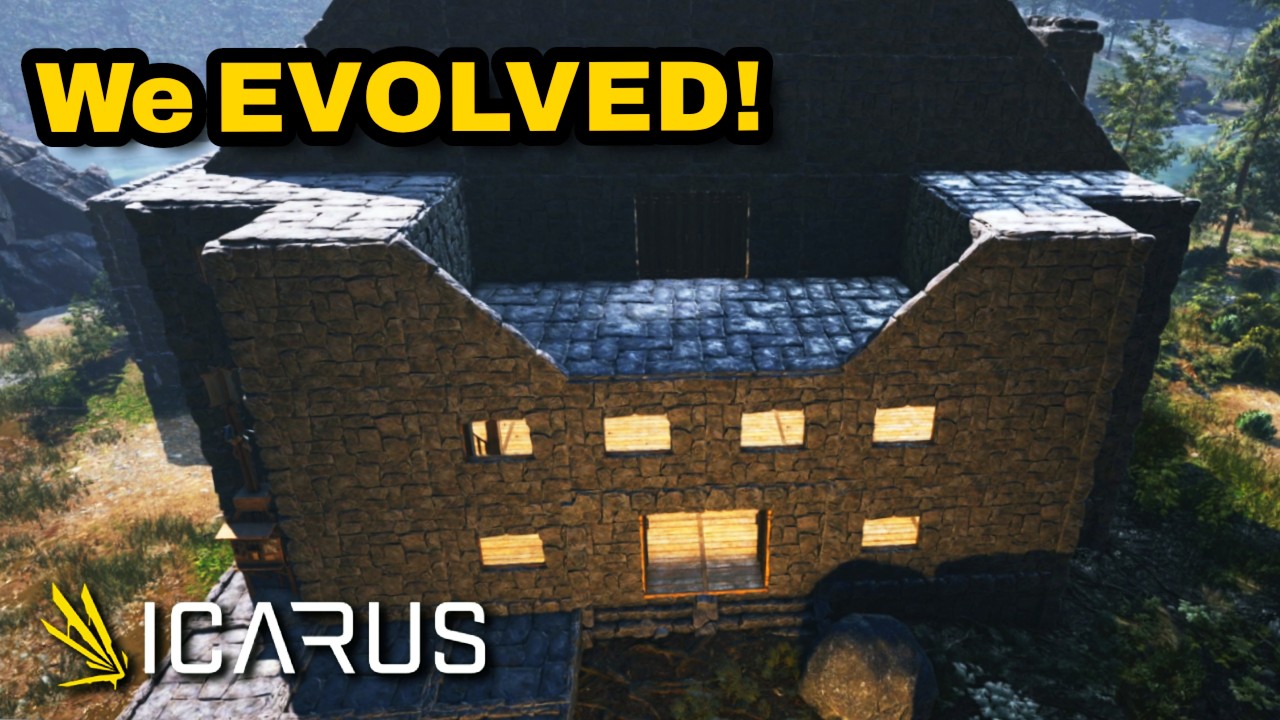 Goodbye Wood, Hello STONE. | Icarus Base Building Ep. 4