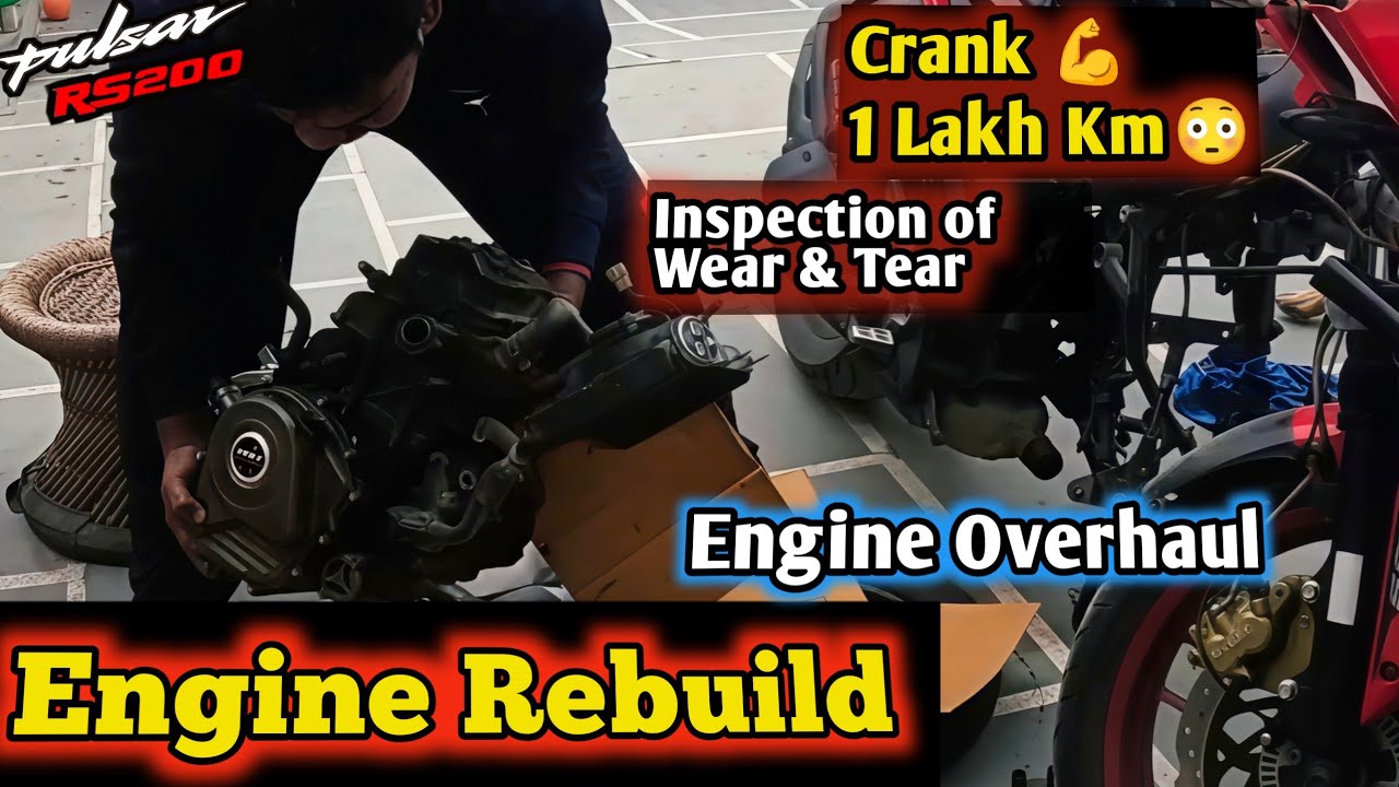 Inspection of Engine Parts || Pulsar RS200 Engine Overhaul || Day 1