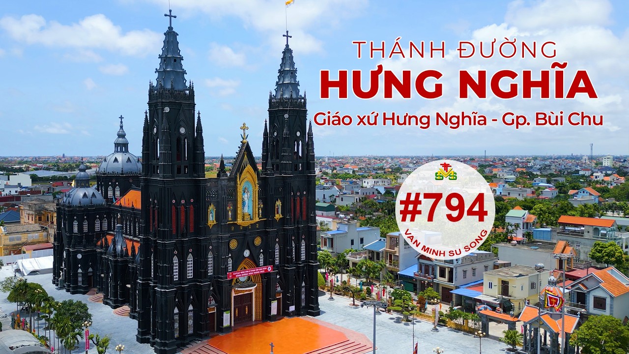Đền thánh giáo xứ Hưng Nghĩa - Giáo Phận Bùi Chu - Kiến trúc Công giáo - church architecture #794