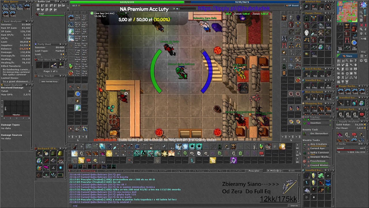 Powrót Do Starej Giereczki :D !! #Tibia Expiola PRofitado I Charmy Za razem :)