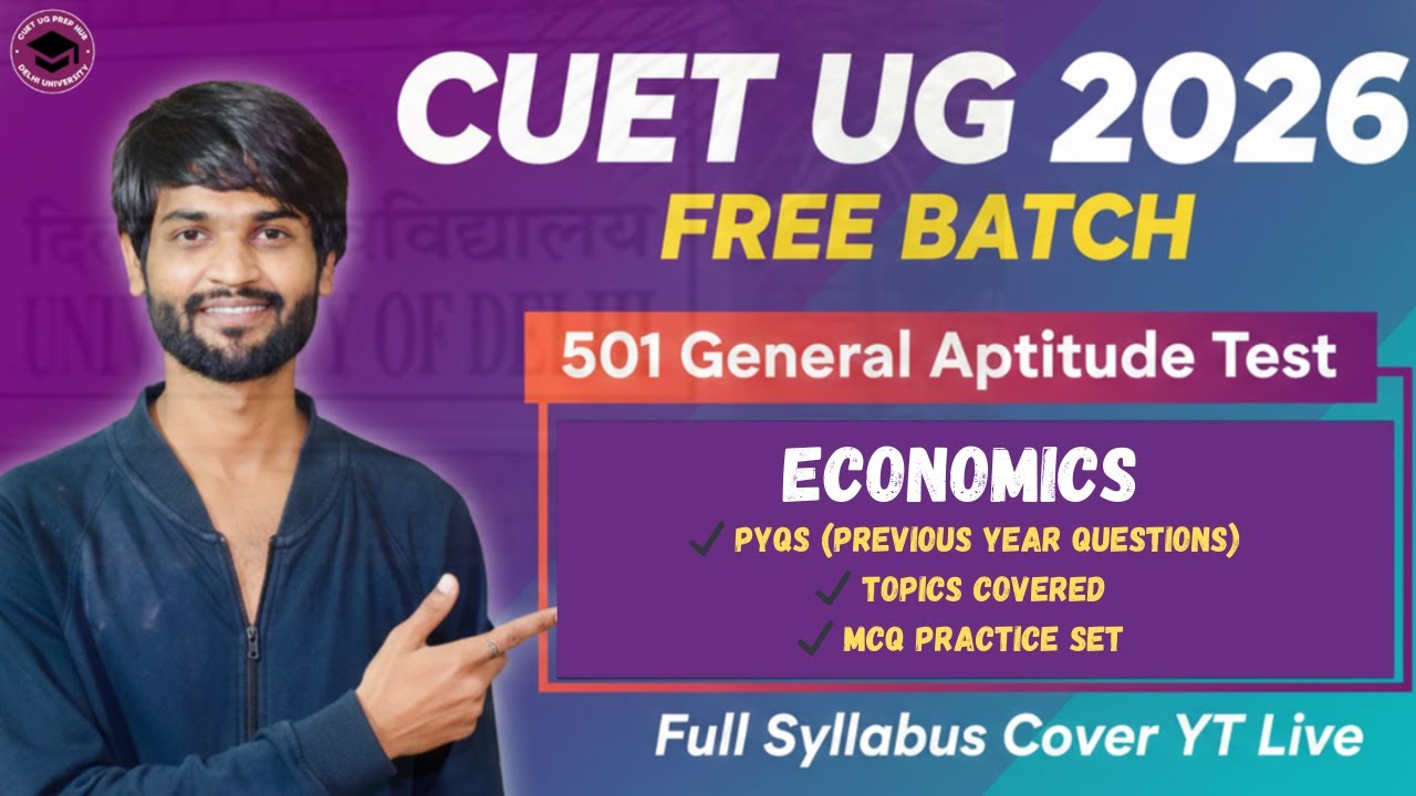 CUET GAT 2026 Preparation | Free Live Crash Course