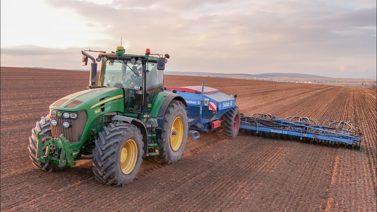 John Deere 7930 + Lemken Solitair 12 IПосев ярового ячменя 2025 г.