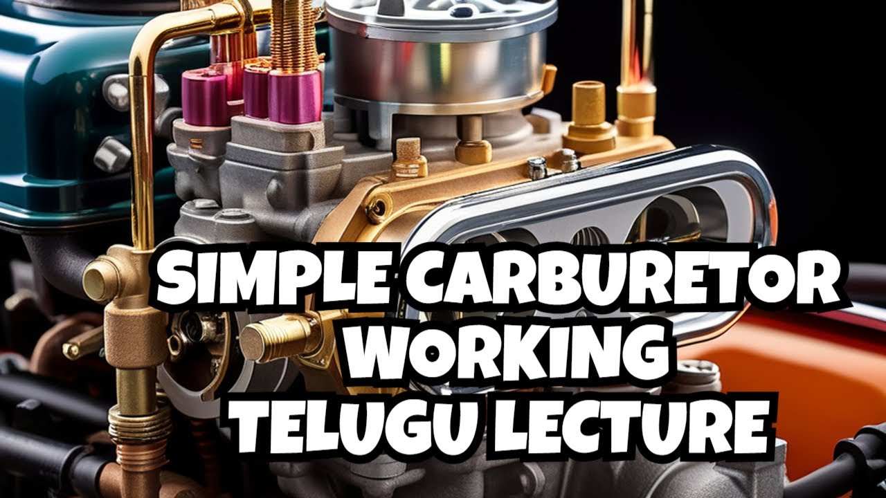 Simple Carburetor Working | Types of Carburetors | I.C.Engines | Petrol Engine |Engines Parts|Basics