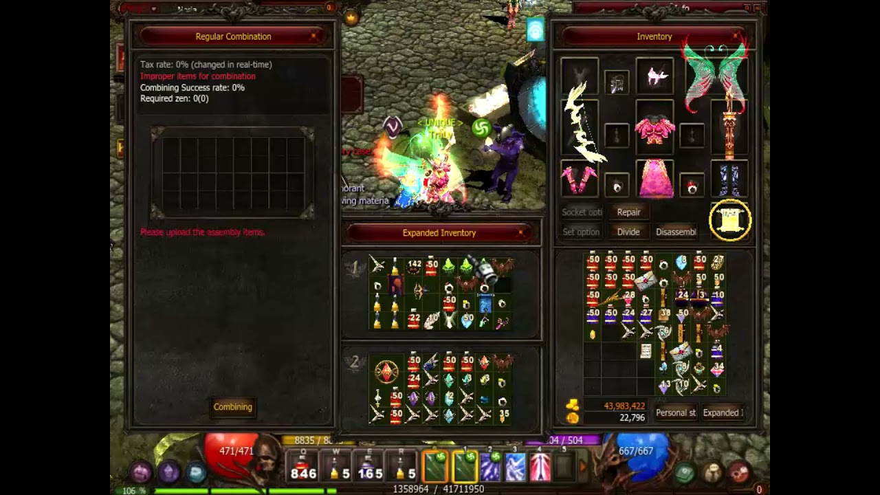 Creating Horn of Dinorant - Mu Online
