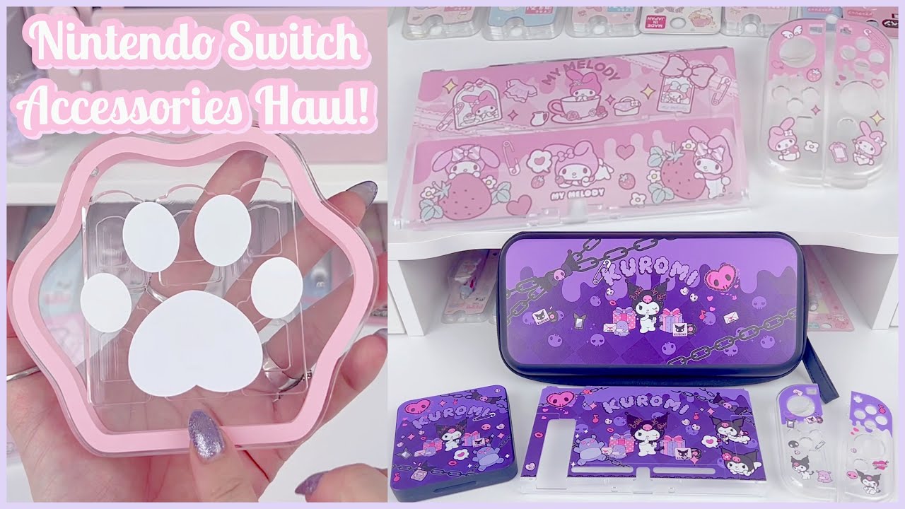 Kawaii Nintendo Switch Accessories Haul l Blingkiyo