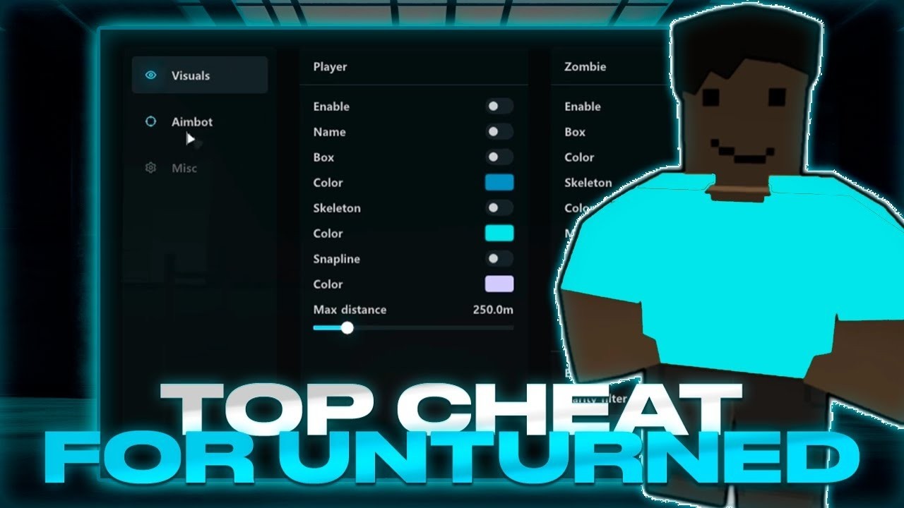 Cheat MOD - For Unturned | Hacks For Unturned | Aim, Esp & Many | FREE