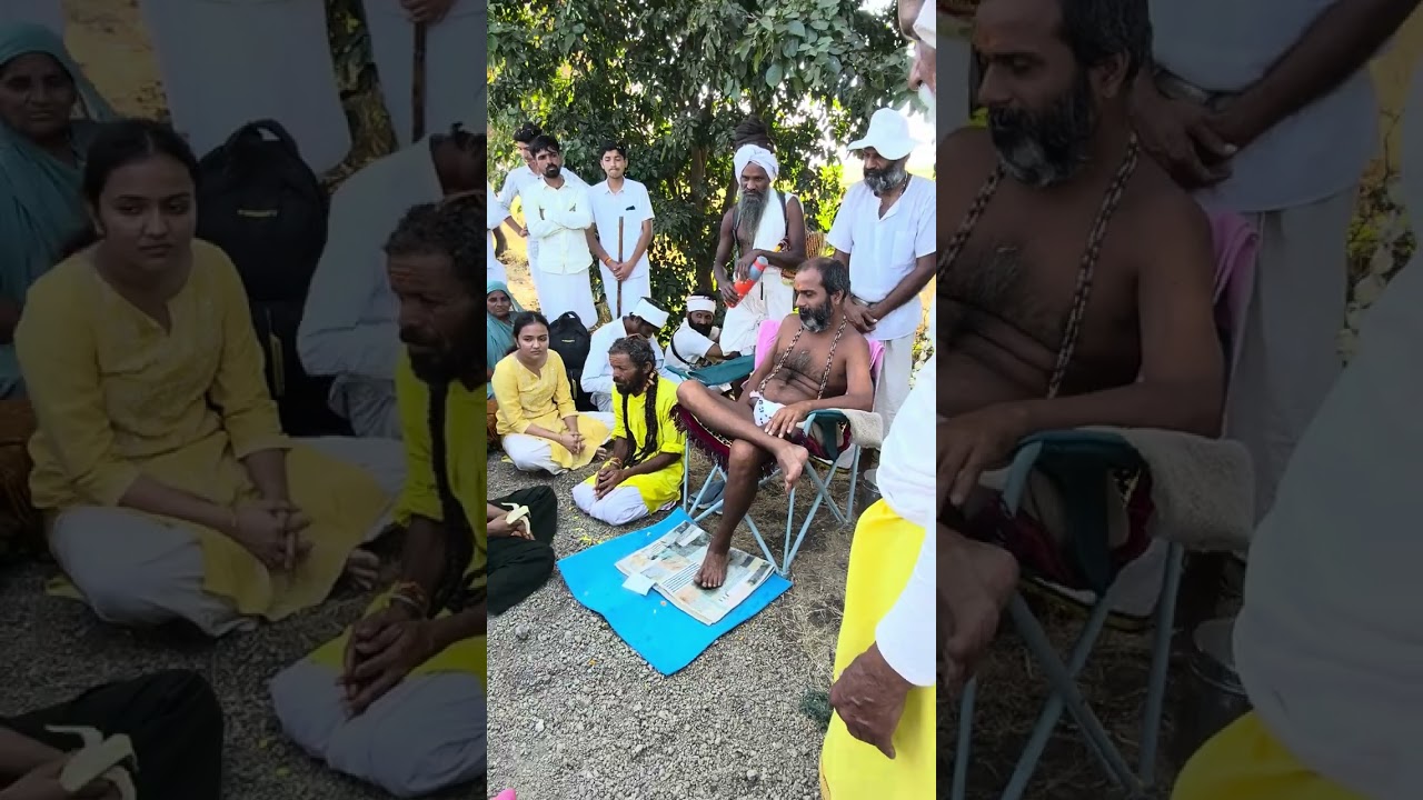 मां नर्मदा सेवा परिक्रमा में दादा गुरुजी ने किया कन्या के रोग  का निदान 