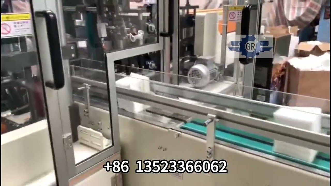 Fully automatic napkin packaging machine.#machine #papermachinery #factory