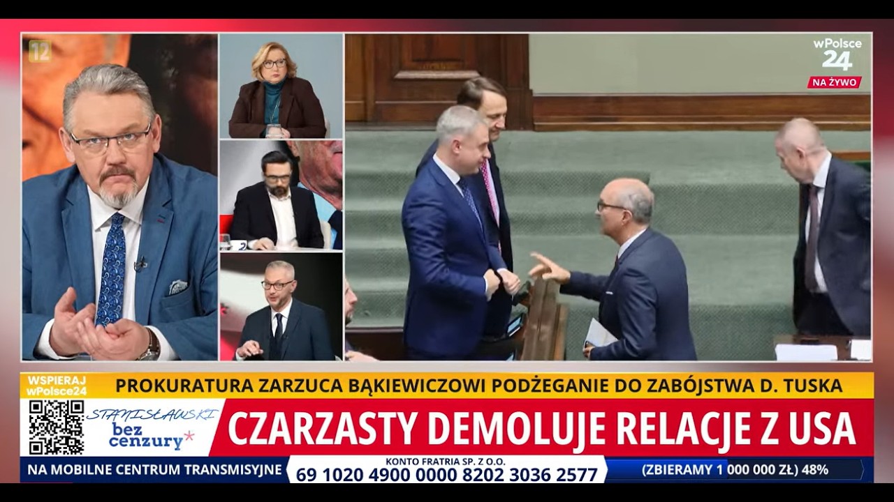 Tusk dostał apopleksji?! Czarzasty na czarnej liście USA! D. Stanisławski Bez Cenzury 09.02.2026