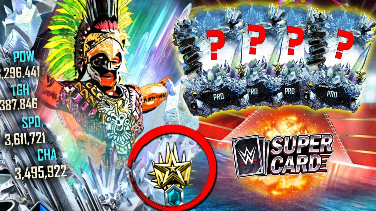 FIRST ELEMENTAL PRO CARDS!! Heroic Rey Mysteri-PRO! | WWE SuperCard