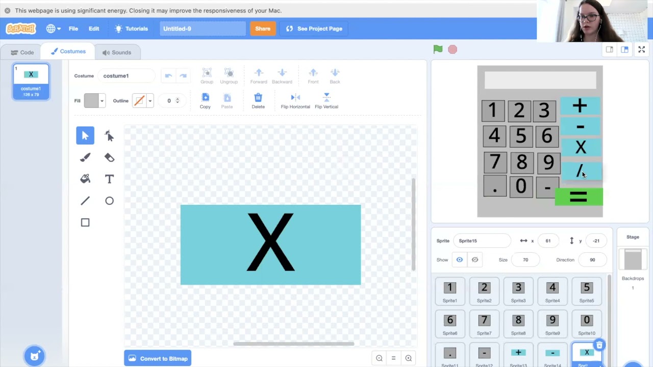 Free Coding Game for kids: Making a Calculator with Scratch