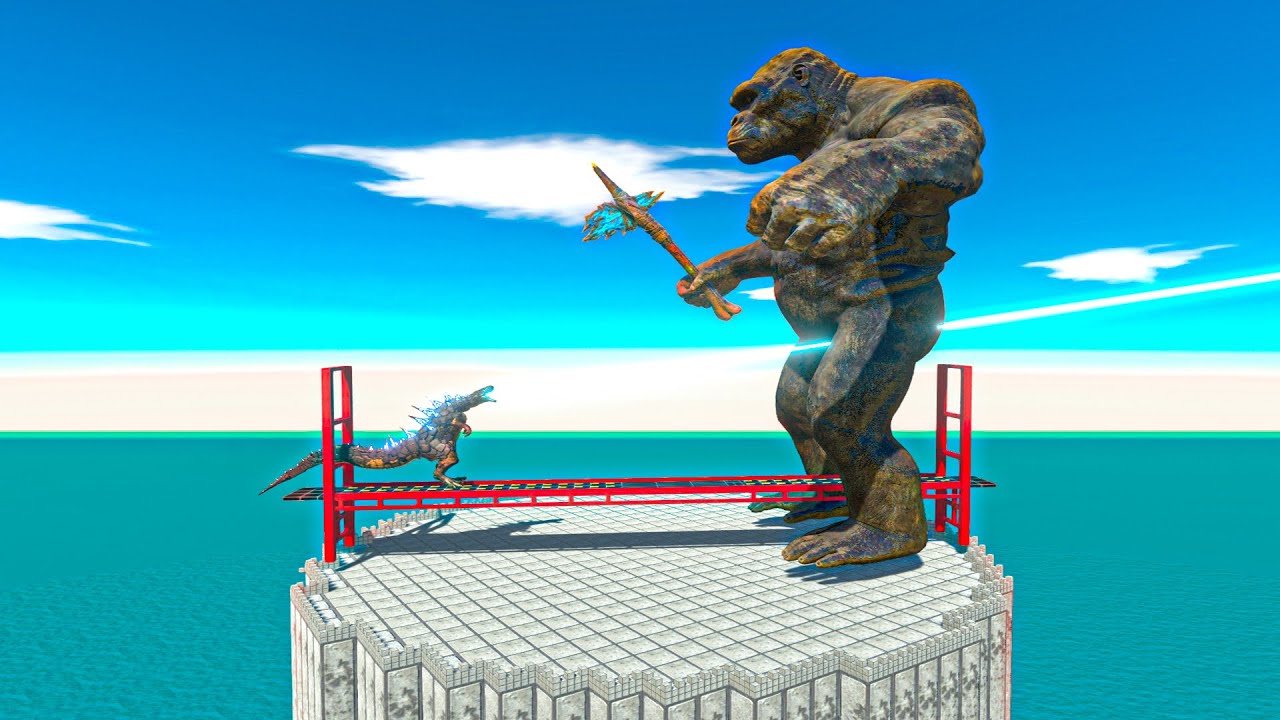 GODZILLA Battles on the Skyscraper - Animal Revolt Battle Simulator