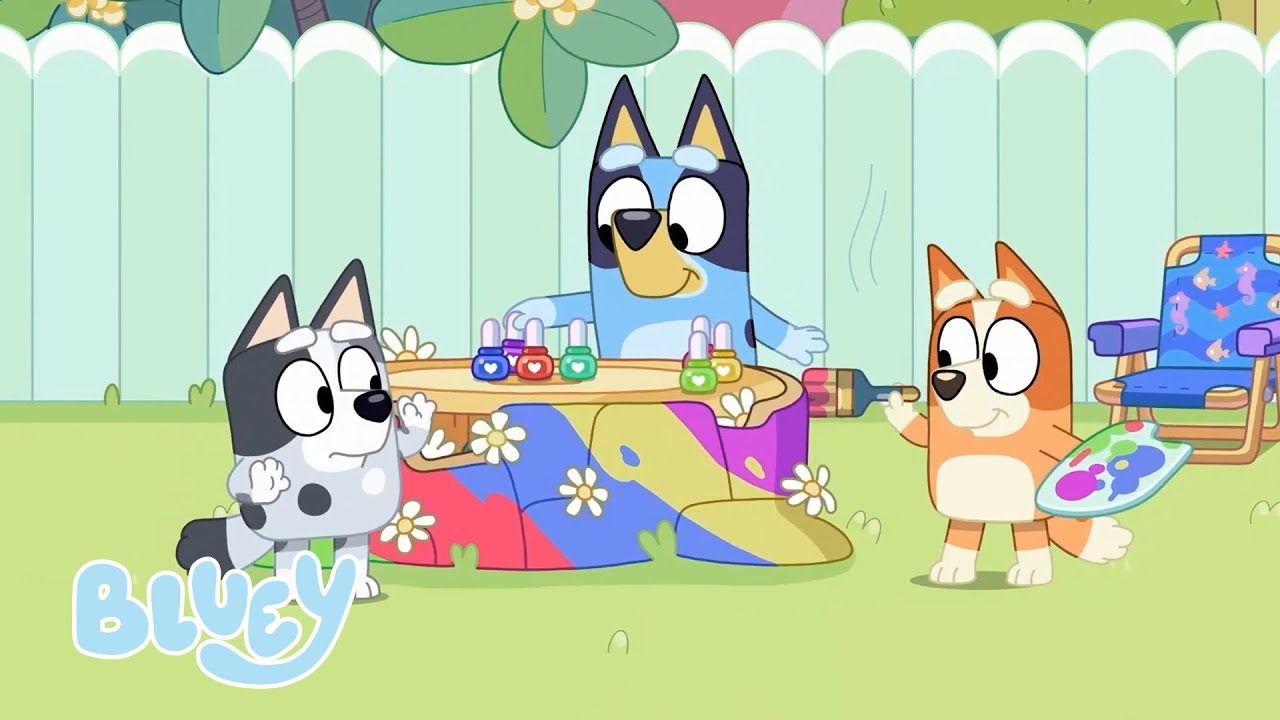 S'amuser avec les filles de la fleur | Bluey Français Chaîne Officielle