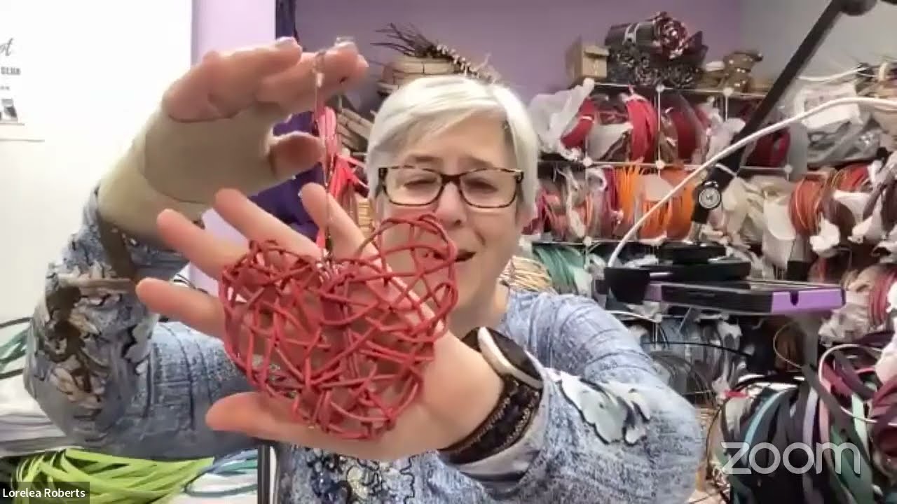 Weave a  Random Weave Heart with Reed: A Charming Basket Weaving Tutorial