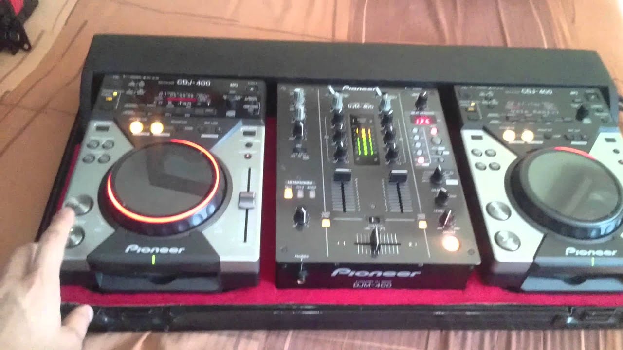 pioneer set Djm400, Cdj400x2 Test