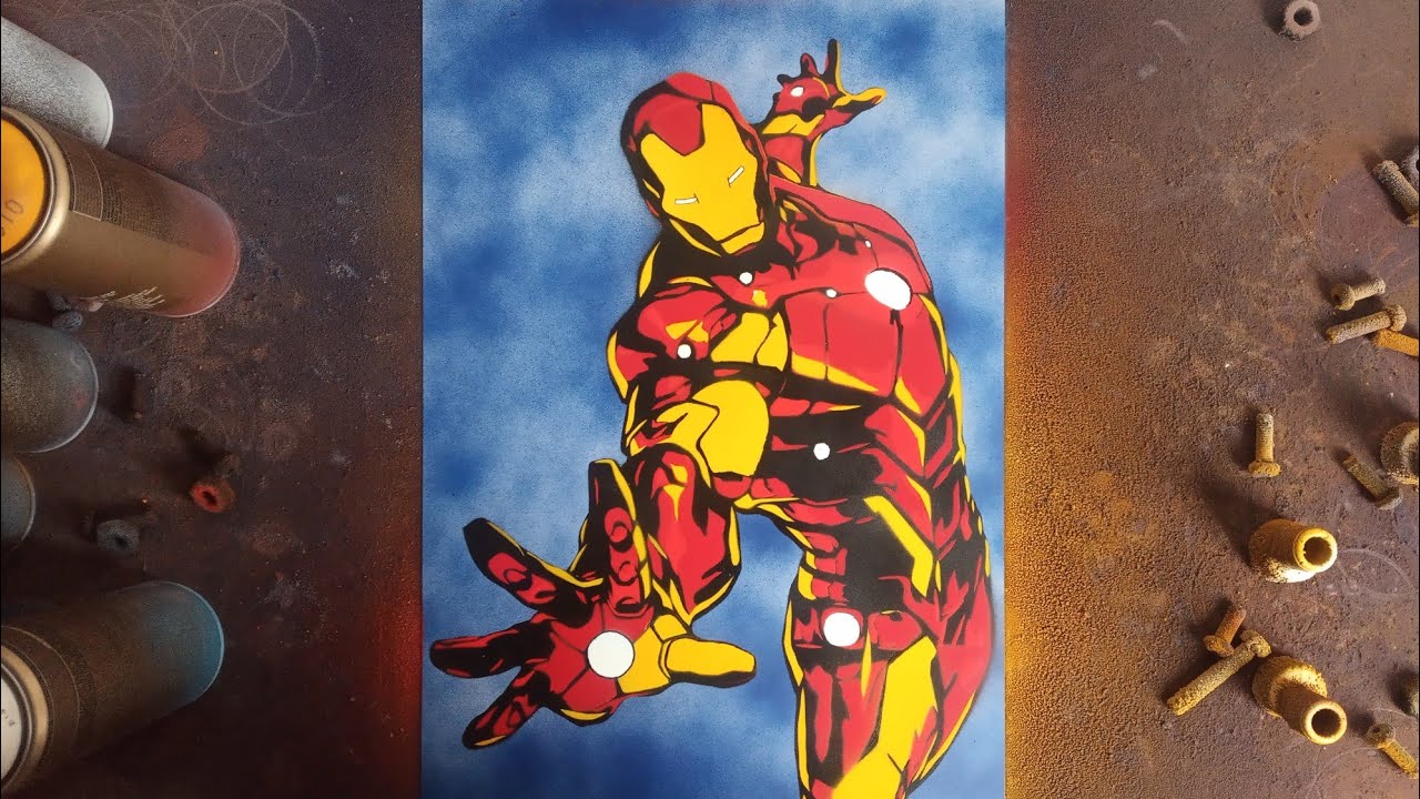 Iron Man - SPRAY PAINT ART