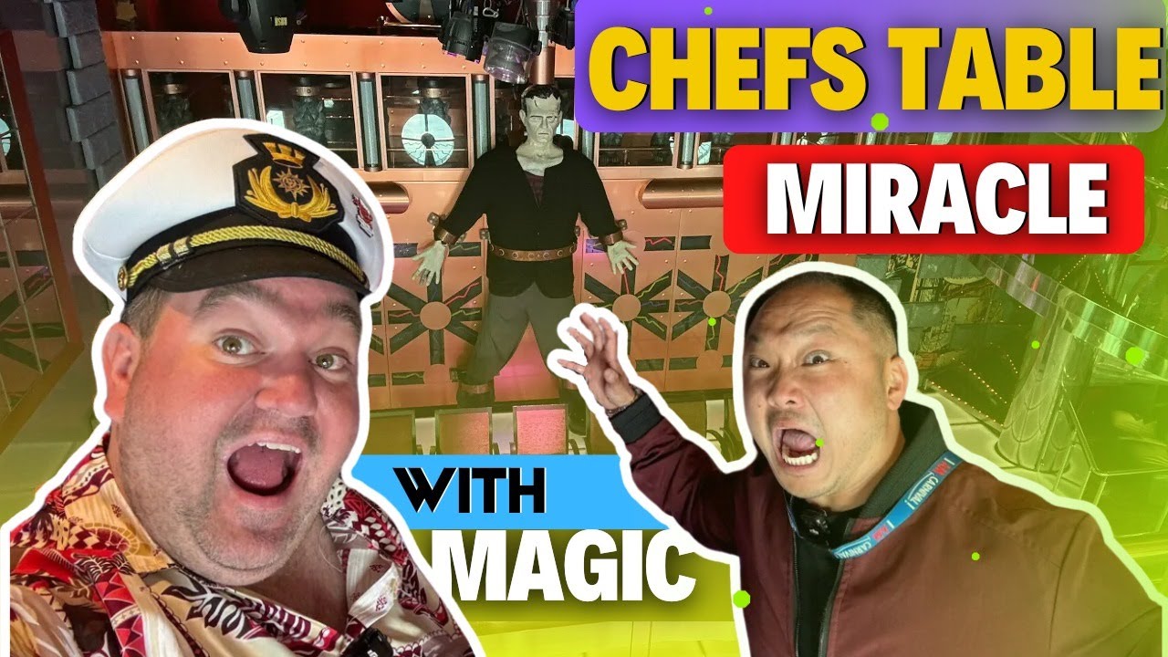 Dining with Frankenstein: The Carnival Miracle Chef's Table Adventure! With @Controversialcruising