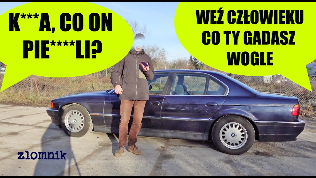 Złomnik: BMW si&oacute;dema E38 - the drinking game