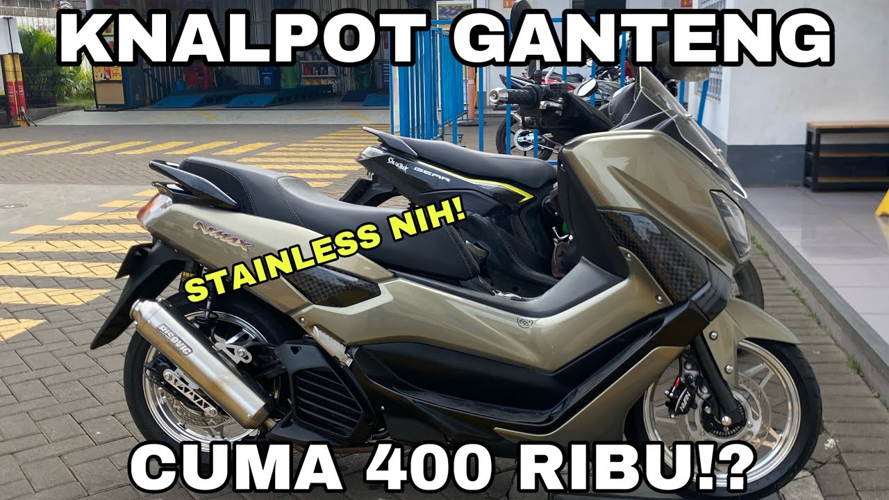 KNALPOT STD RACING TERMURAH BUAT MATIC!|| KNALPOT RISOVIC DI NMAX OLD