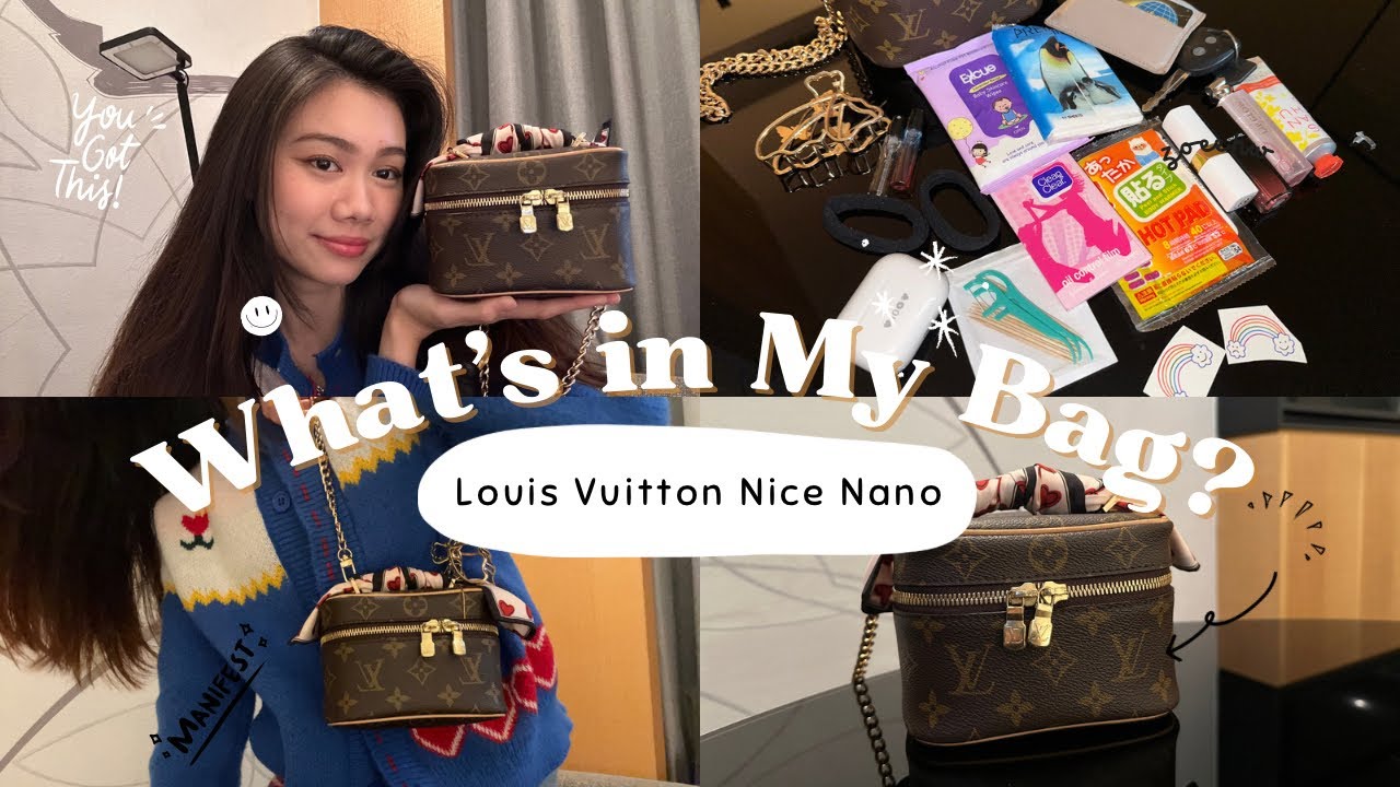 What’s in my bag | Louis Vuitton Nice Nano (daily essentials)