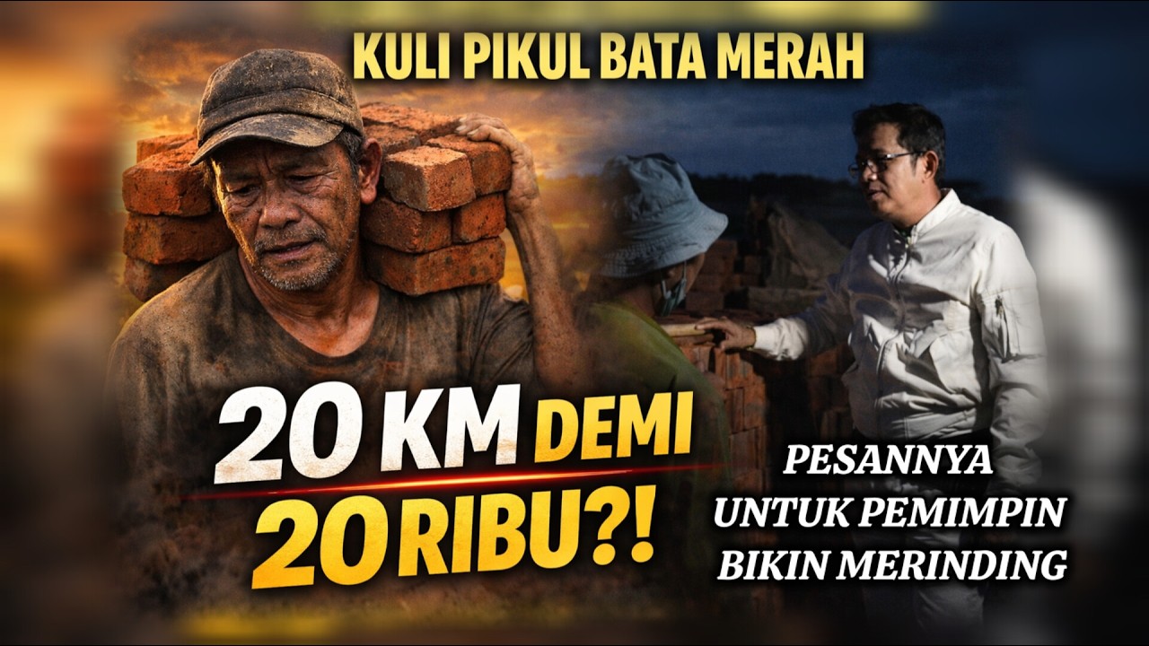 Kang Dedi Terdiam … Kuli Bata ini Jalan 20 Km Demi 20 Ribu, Pesannya untuk Pemimpin Bikin Merinding.