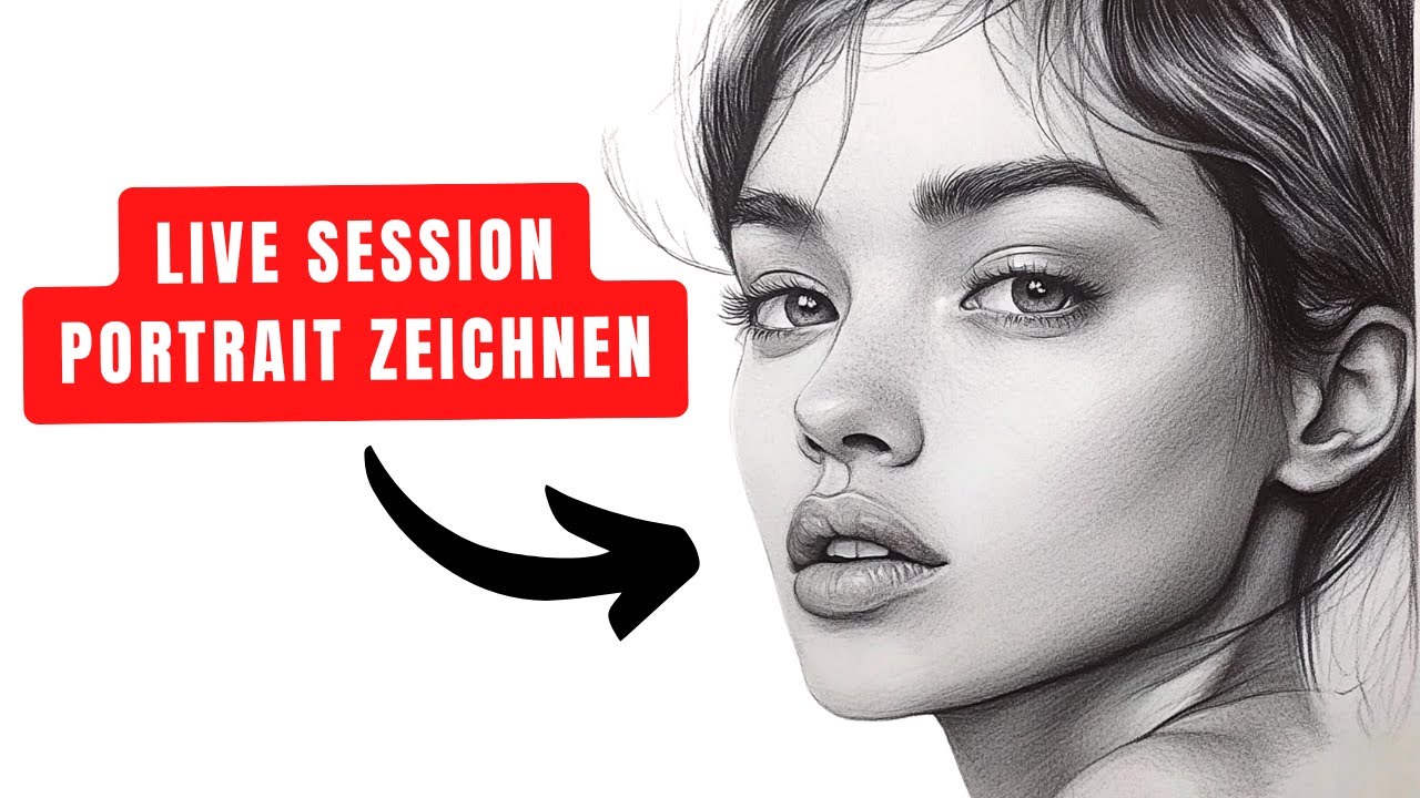 Zeichne mit mir! Live Portrait-Session