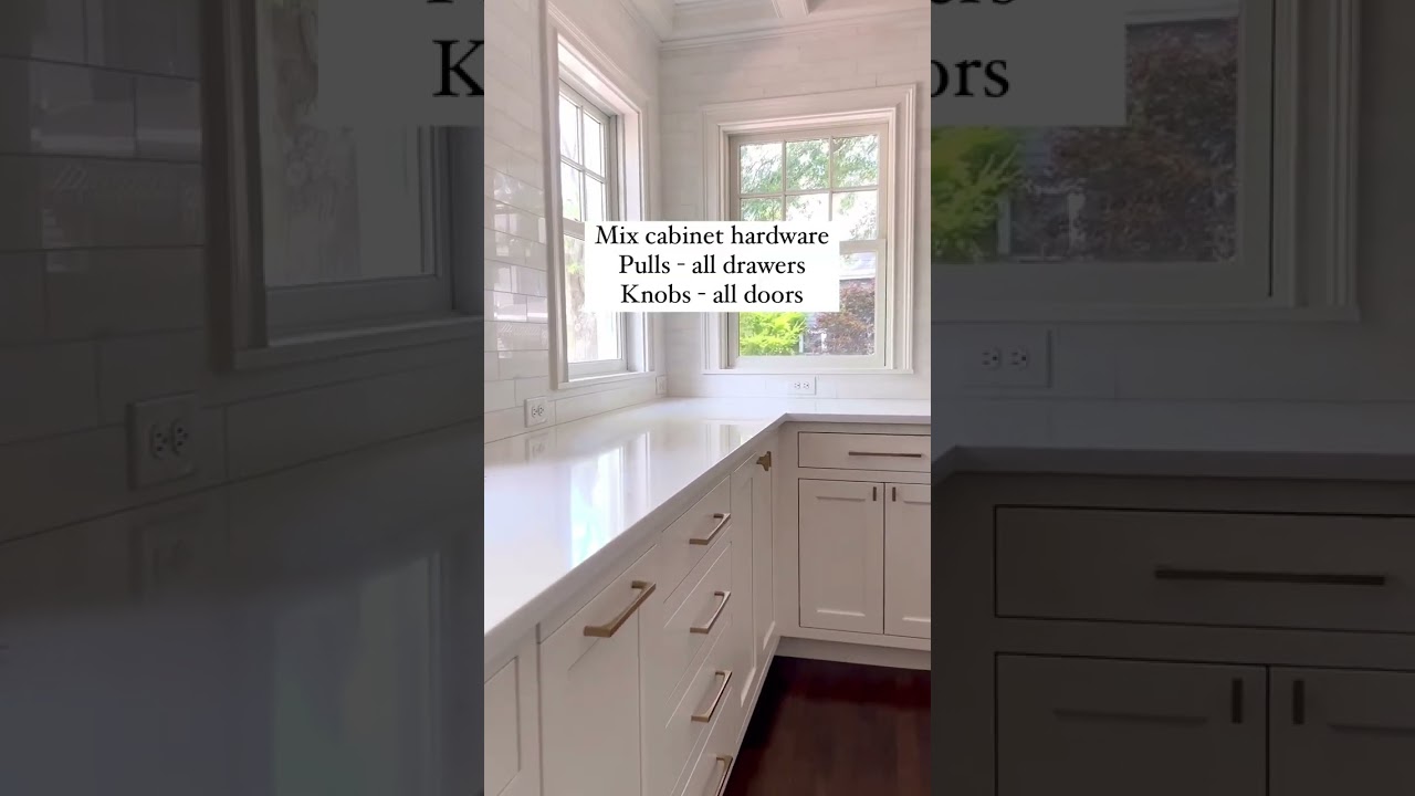 Mixing cabinet hardware adds interest to your kitchen. Check out my fav brand Top Knobs #newhome