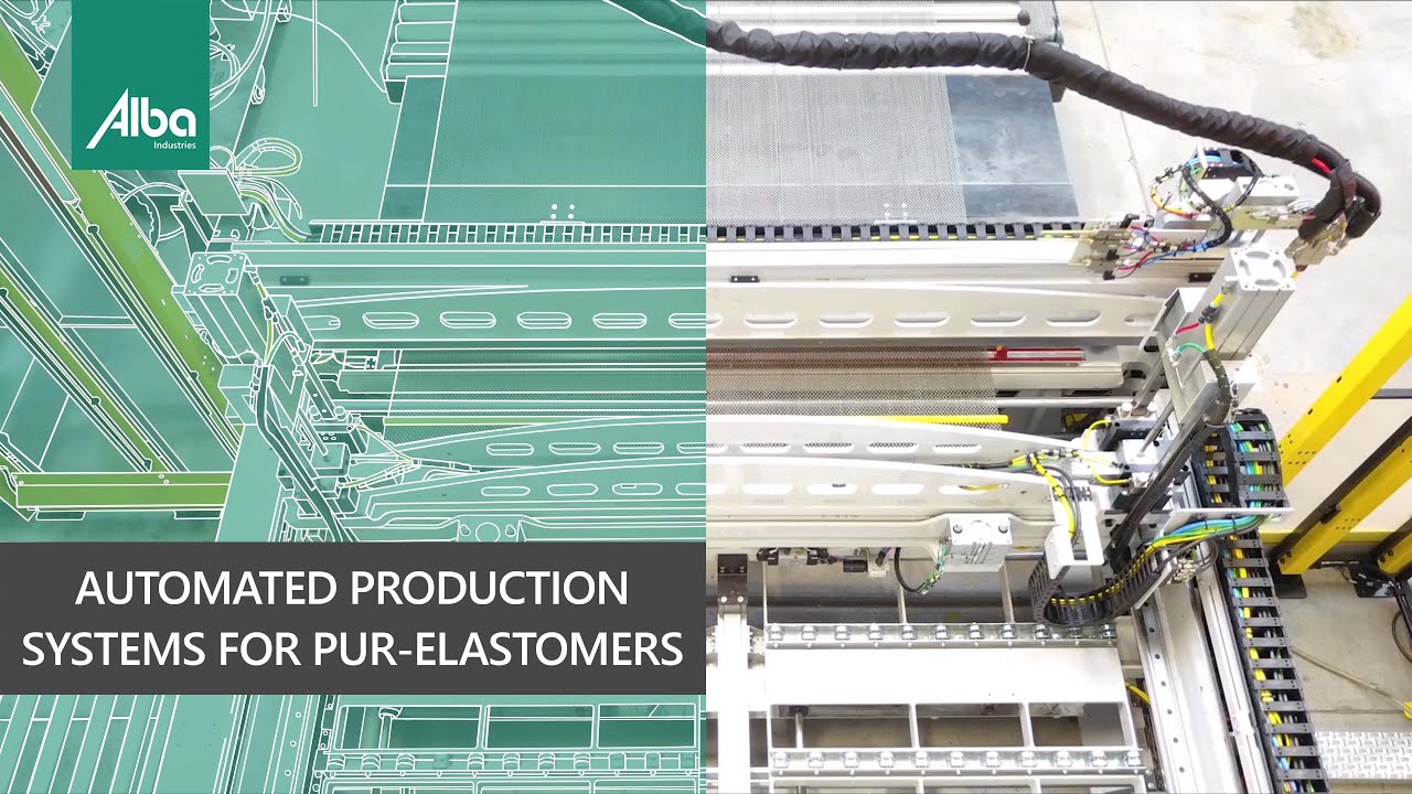 Partially or fully automated solutions for manufacturing complex technical PU elastomer products