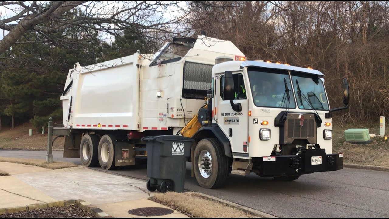 Chasing python garbage truck in my neighborhood part 2