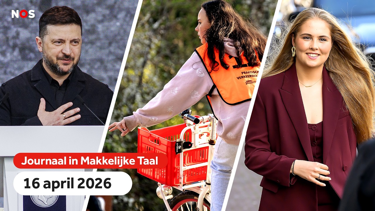 Zelensky krijgt prijs in Nederland, kinderen doen verkeersexamen en kroonprinses bezoekt Amsterdam.