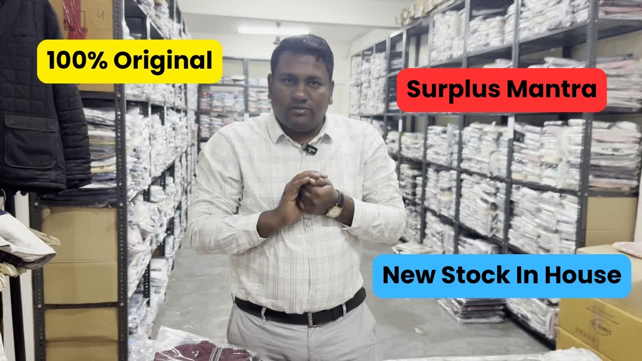 Wholesale Branded Clothes in Delhi🔥100% Original Stock with Bill & Tags | Surplus Mantra 